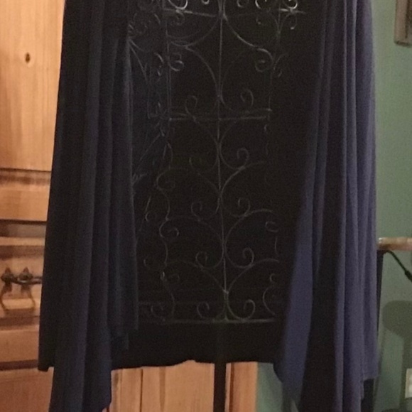 Slate Blue Velvety Swag - Picture 2 of 4